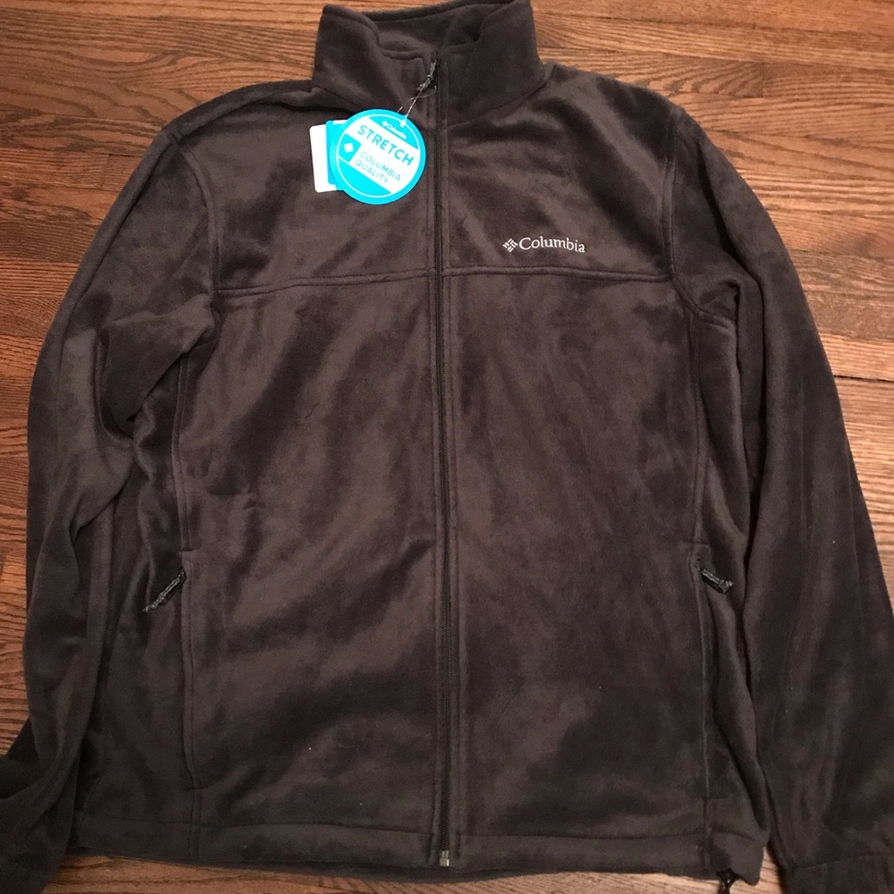 New With Tags Columbia Zip Up Men’s Large (Black)